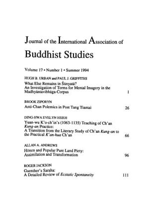 What Else Remains in Śūnyatā? an Investigation of Terms for Mental Imagery in the Madhyāntavibhāga-Corpus