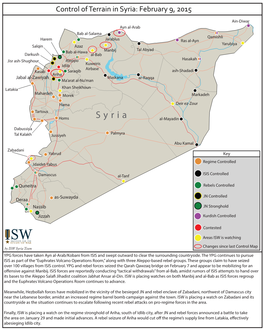 Control of Terrain in Syria: February 9, 2015