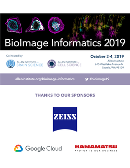 Bioimage Informatics 2019