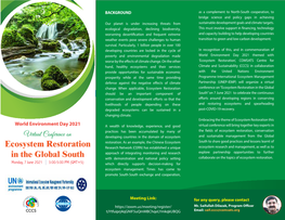 Virtually Conference Ecosystem Restoration (07-06-2021)