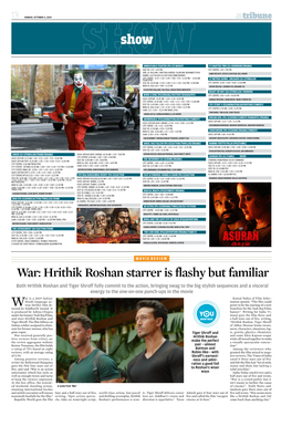 War: Hrithik Roshan Starrer Is Flashy but Familiar