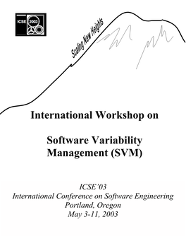 International Workshop on Software Variability Management