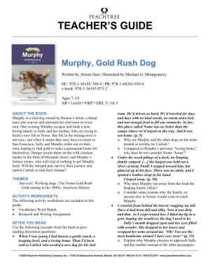 Murphy, Gold Rush Dog Teacher's Guide