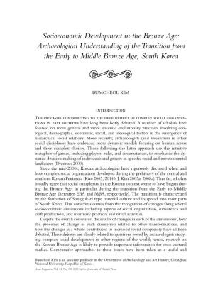 Socioeconomic Development in the Bronze Age: Archaeological Understanding of the Transition from the Early to Middle Bronze Age, South Korea