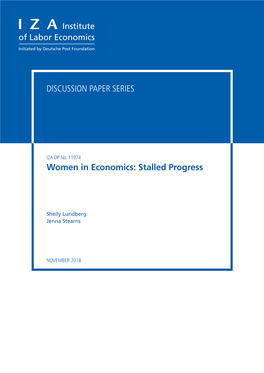 Women in Economics: Stalled Progress