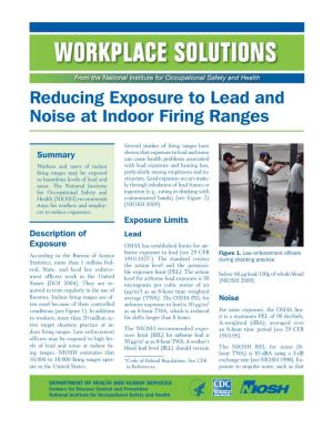 Reducing Exposure to Lead and Noise at Indoor Firing Ranges