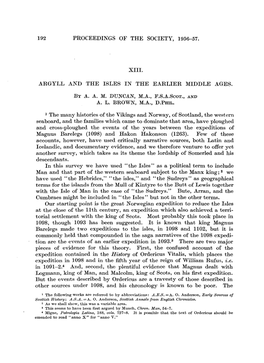 192 Proceedings of the Society, 1956-57. Xiii. Argyll
