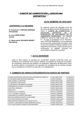 Acta Núm. 26 (18-19)