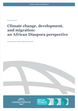 Climate Change, Development, and Migration: an African Diaspora Perspective
