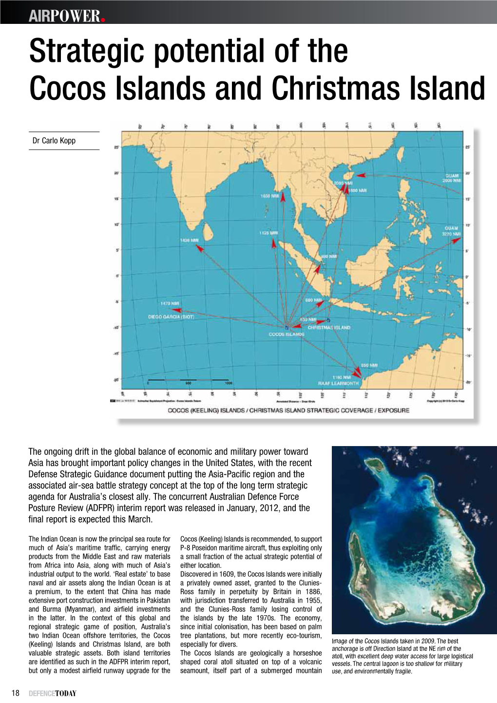 Strategic Potential of the Cocos Islands and Christmas Island