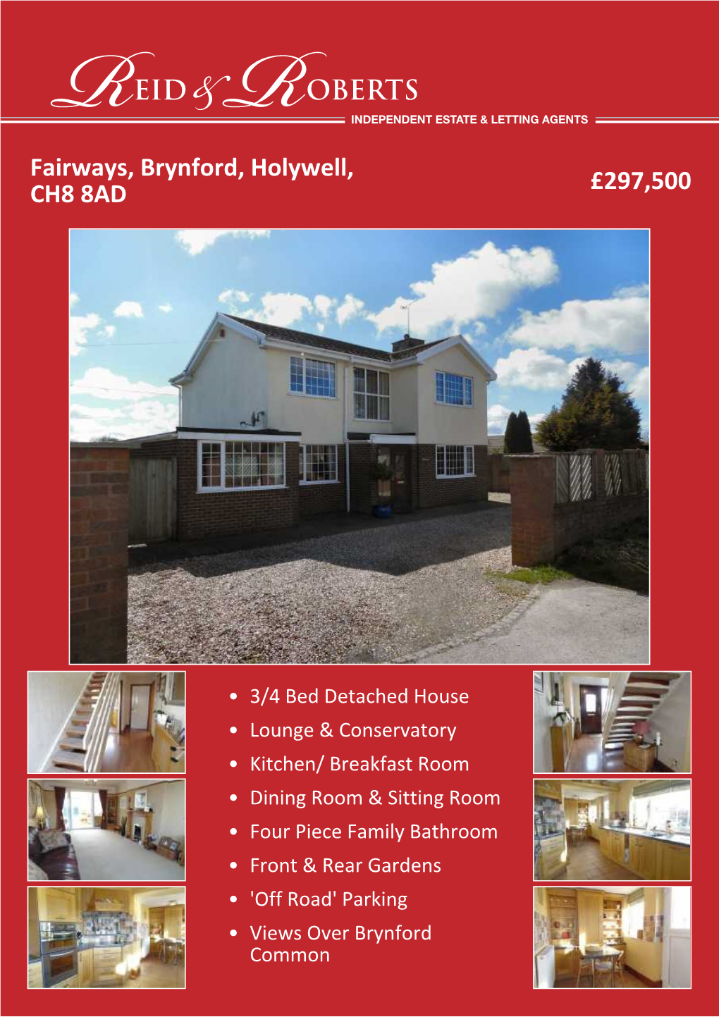 Fairways, Brynford, Holywell, CH8 8AD £297,500