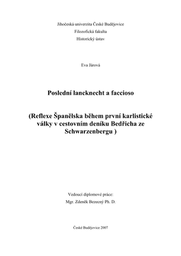 Poslední Lancknecht a Faccioso