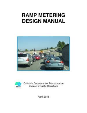 Ramp Metering Design Manual