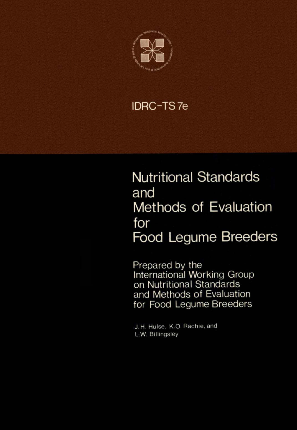Nutritional Standards and Methods of Evaluation for Food Legume Breeders
