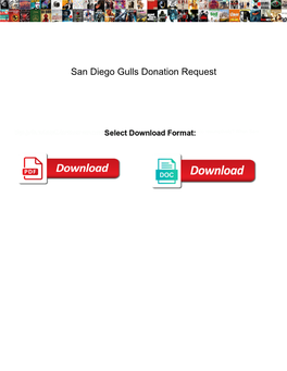 San Diego Gulls Donation Request