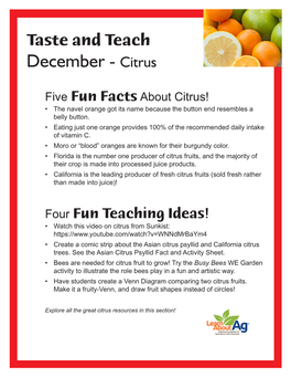 December - Citrus