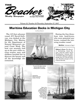 Maritime Education Docks in Michigan City by Cherie Davich