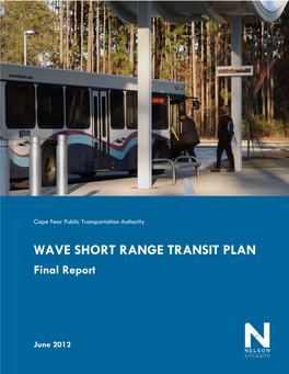 WAVE SHORT RANGE TRANSIT PLAN Final Report