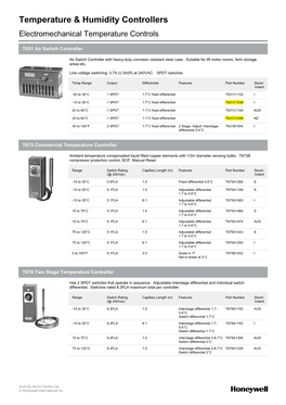 Temperature & Humidity Controllers