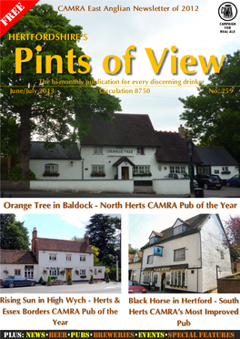 Pints of View the Bi -Monthly Publication for Every Discerning Drinker June/July 2013 Circula Tion 8750 No