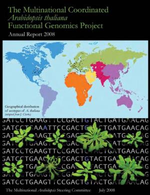 Arabidopsis Thaliana Functional Genomics Project Annual Report 2008