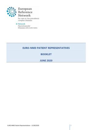 Euro-Nmd Patient Representatives Booklet