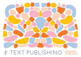 Text Publishing January–