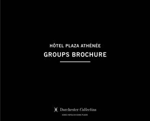 Hôtel Plaza Athénée Groups Brochure
