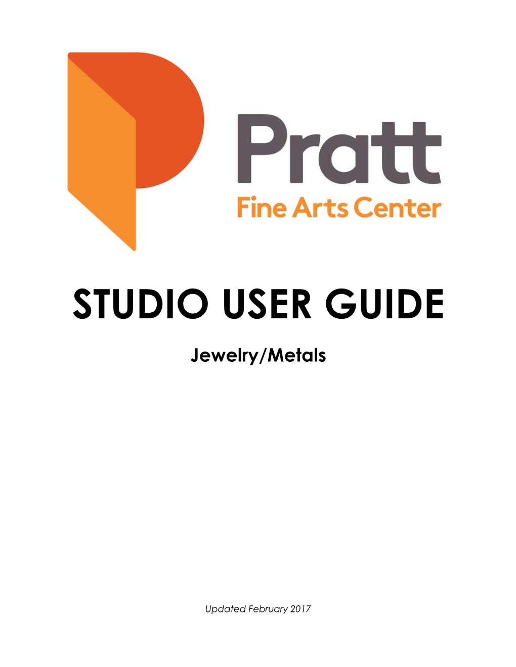 STUDIO USER GUIDE Jewelry/Metals