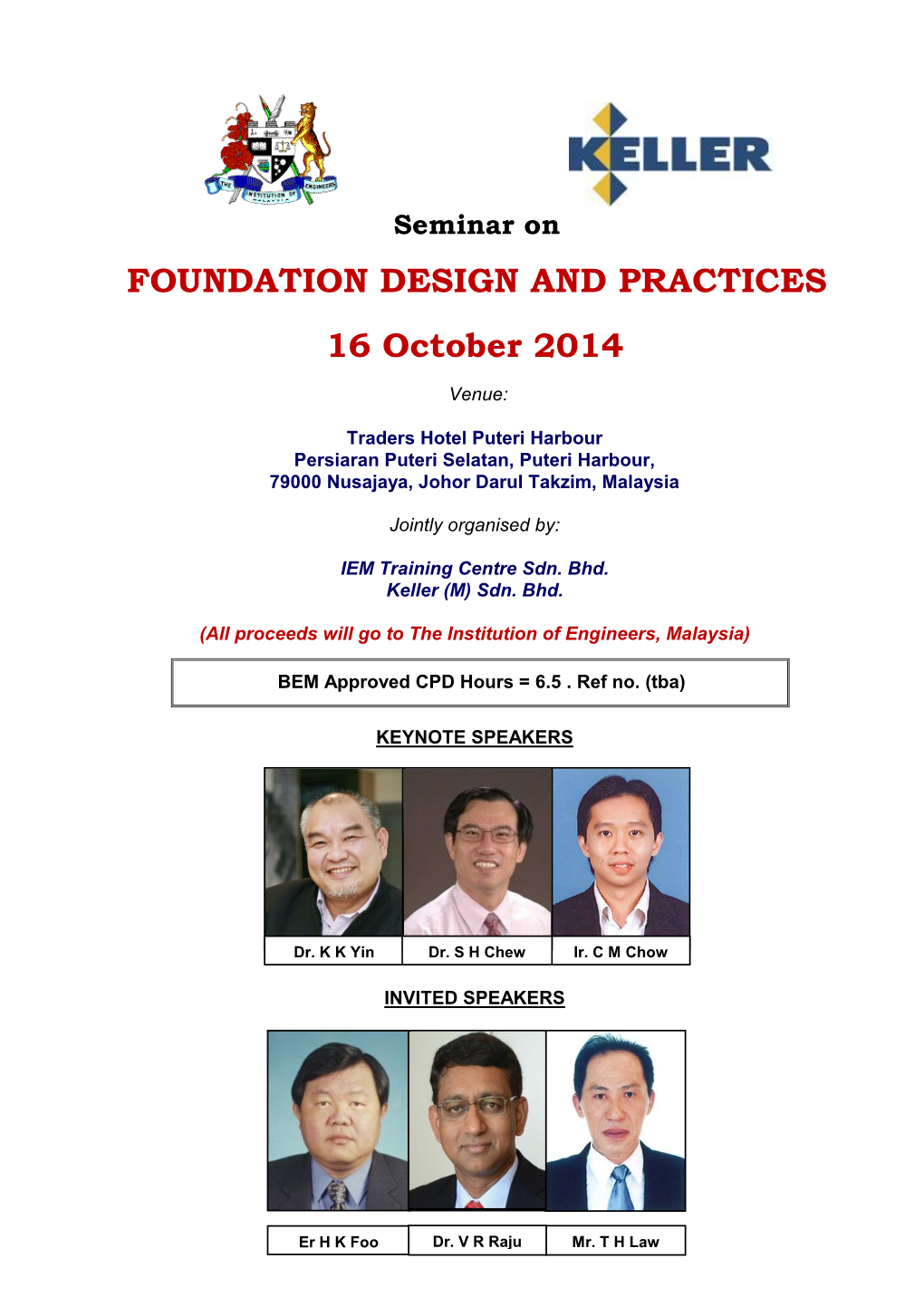 FOUNDATION DESIGN and PRACTICES 16 October 2014