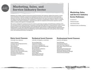 Marketing, Sales, and Service Industry Sector