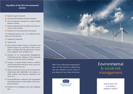 Environmental & Social Risk Management System
