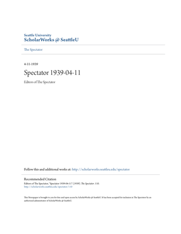 Spectator 1939-04-11 Editors of the Ps Ectator