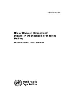 (Hba1c) in the Diagnosis of Diabetes Mellitus
