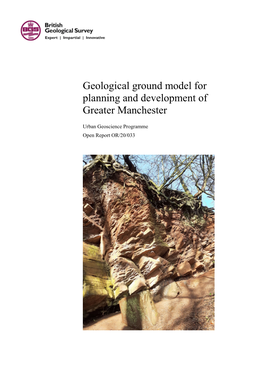 Geological Ground Model for Planning and Development of Greater Manchester