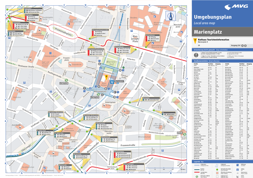 U-Umgebungsplan Marienplatz