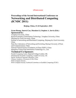 Networking and Distributed Computing (ICNDC 2011)