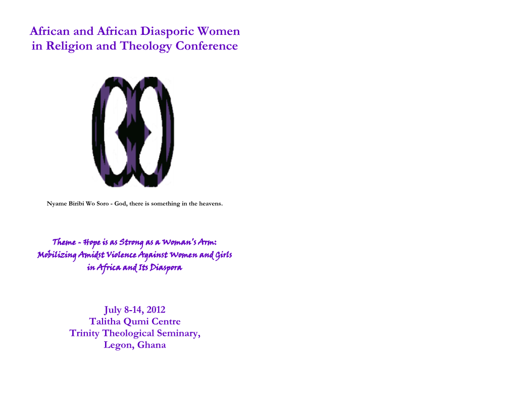 African and African Diasporic Women in Religion and Theology Conference