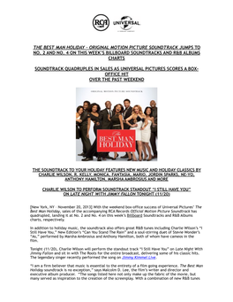 The Best Man Holiday Sales Spike Press Release FINAL 11.20