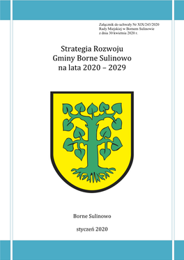 Strategia Rozwoju Gminy Borne Sulinowo Na Lata 2020 – 2029