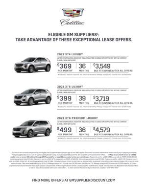Take Advantage of These Exceptional Lease Offers