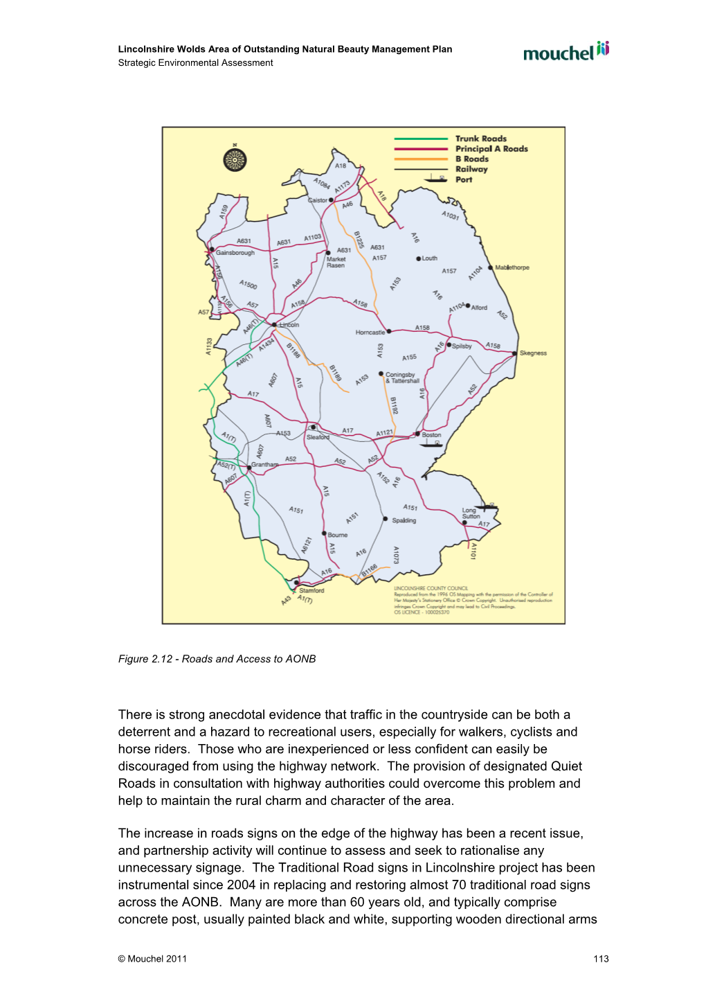 Roads and Access to AONB