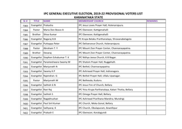 Ipc General Executive Election, 2019-22