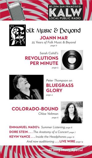 Joann Mar Revolutions Per Minute Colorado-Bound