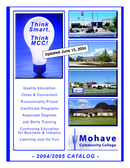 Mohave Community College Tuition Schedule 2004-2005
