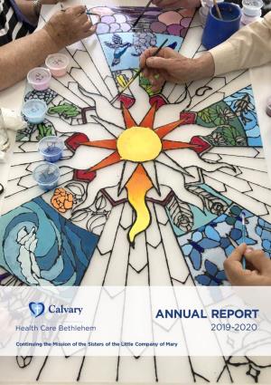 Calvary Health Care Bethlehem Annual Report 2019-20