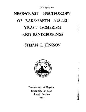 Near-Yrast Spectroscopy of Rare-Earth Nuclei. Yrast Isomerism and Bandcrossings