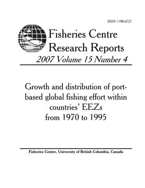 Fisheries Centre Research Reports 2007 Volume 15 Number 4