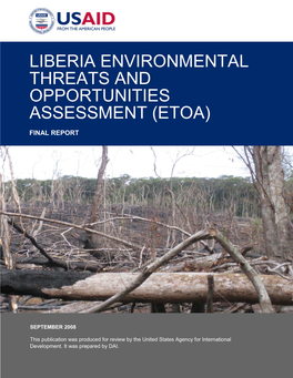 Liberia Environmental Threats and Opportunities Assessment (Etoa)