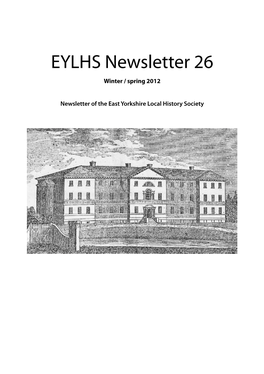 EYLHS Newsletter 26 Winter / Spring 2012